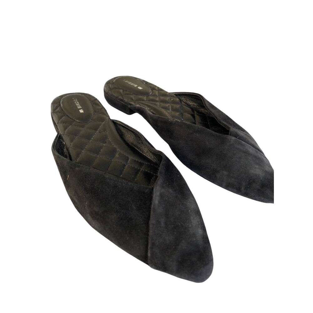 Women’s Size 8 Birdies The Swan Black Suede Mule